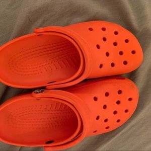 Orange women’s crocs